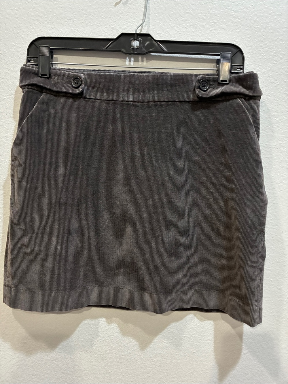 Banana Republic Gray Corduroy Mini Skirt - Picture 2 of 9
